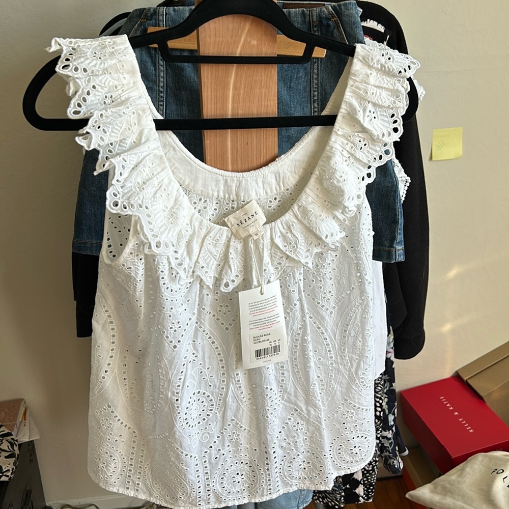NWT Sézane Rosa top